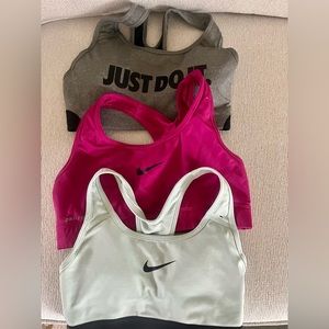 ***SET OF 3*** Nike sports bras (size XS)